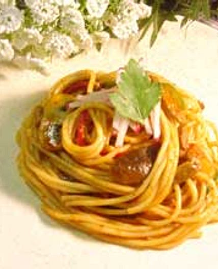 쇠고기두반장스파게티