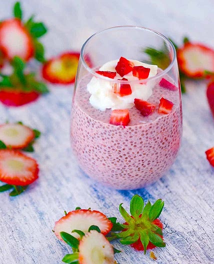 Strawberry Chia Seed Pudding