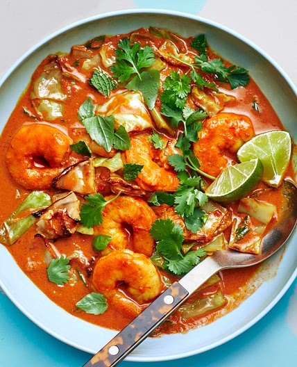 Shrimp and Cabbage Curry