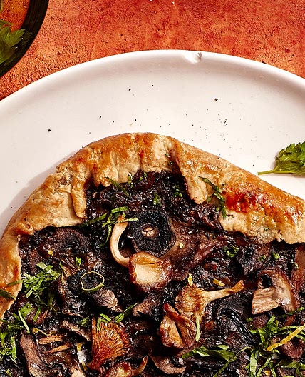 Cheesy Mushroom Galette