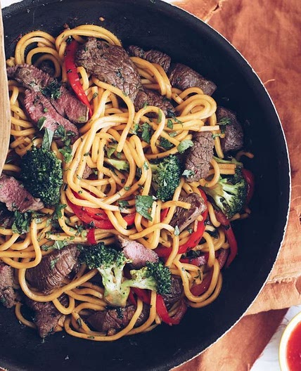 Kangaroo and Noodle Stir-Fry recipe