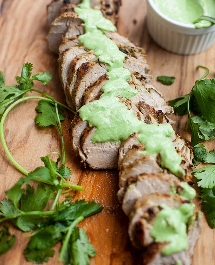 Pineapple Cilantro Pork Tenderloin