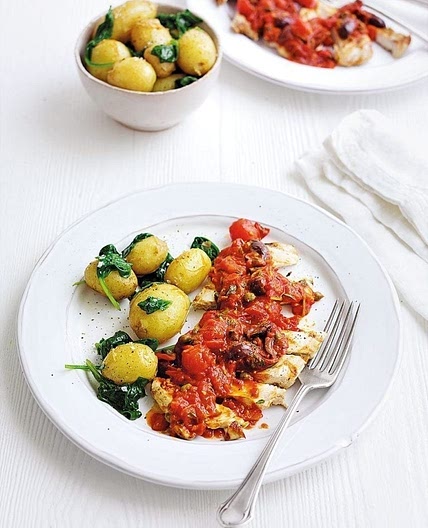 Healthy chicken arrabbiata