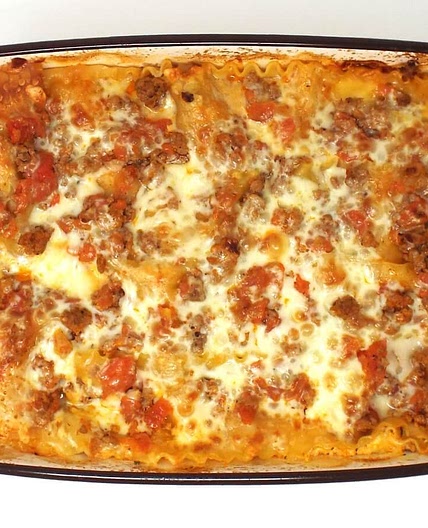 Italian Sausage and Three Cheese Lasagna