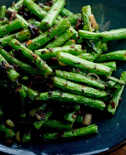 Haricots plats à l'asiatique