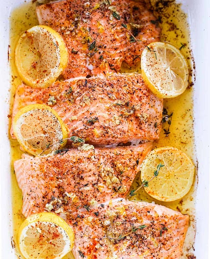 Easy Lemon-Thyme Roasted Salmon
