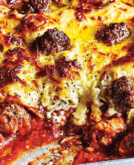 Meatball lasagne