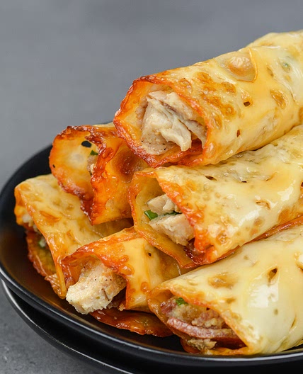 Keto Chicken Bacon Ranch Taquitos