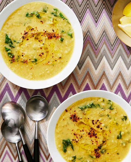 Lemony Lentil & Chard Soup