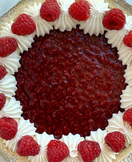Raspberry Cream Pie