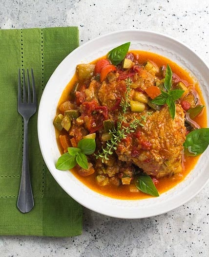 Low FODMAP Chicken Ratatouille