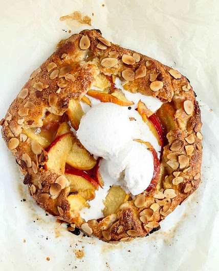 Peach Almond Galette