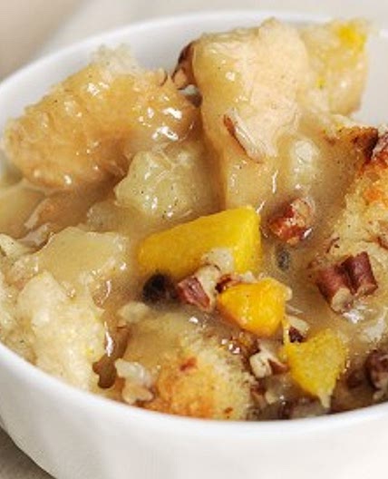 Peachy Bread Pudding