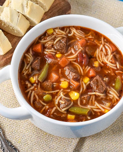 Easy Beef Soup with Noodles