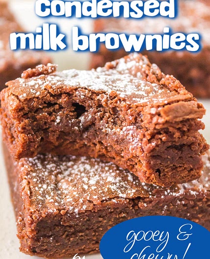 GOOEY CONDENSED MILK BROWNIES