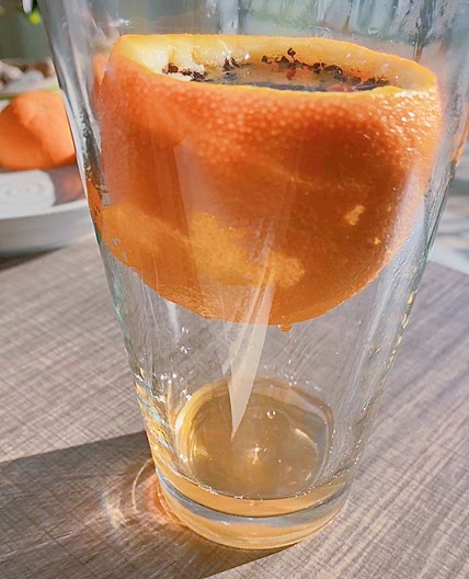 Orange peel tea