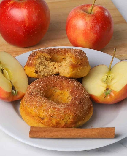 Low Carb Apple Cinnamon Donuts