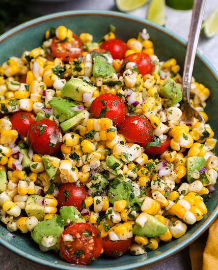 Summer Corn Salad with Avocado