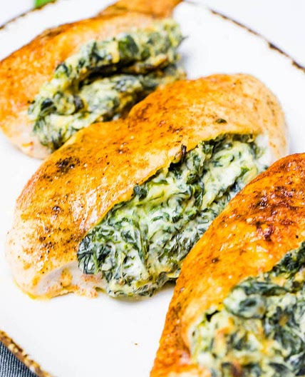Cream Cheese Spinach Stuffed Chicken Breasts