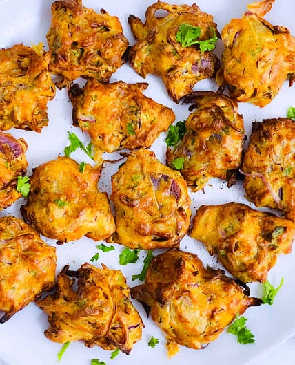 Air Fryer Onion Pakora (Onion Bhajiya)