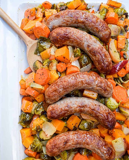 Sheet Pan Brats & Fall Veggies