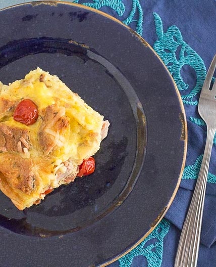 Ham & Cheese Strata