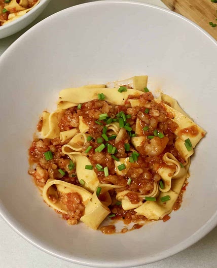 Yotan Ottolenghi's Shrimp Bolognese