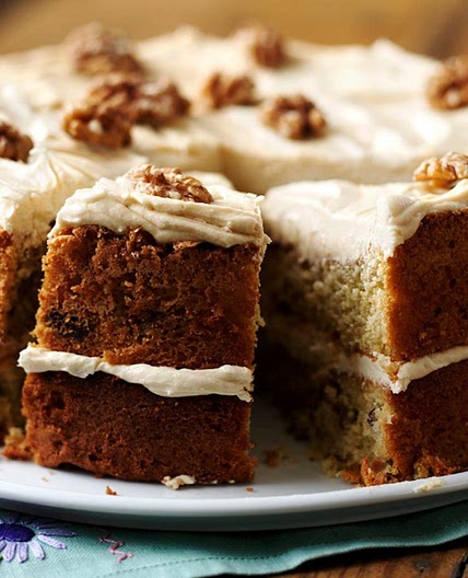 Coffee and walnut cake
