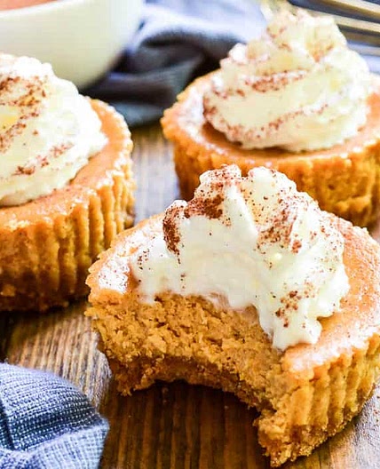 Mini Pumpkin Cheesecakes