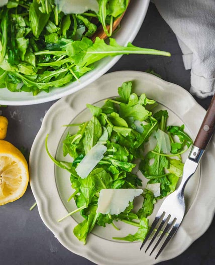 Easy Italian Arugula Salad Recipe with Parmesan