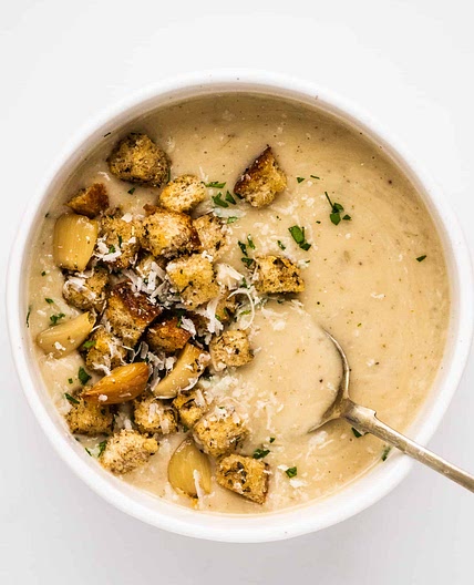 Roasted Garlic Soup - Rich and Creamy!