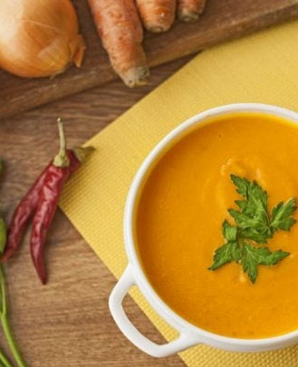 Carrot and coriander soup