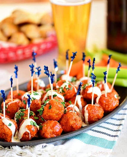 Buffalo Chicken Meatballs