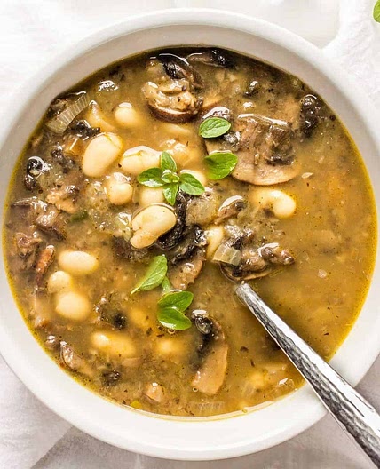 White Bean Mushroom Soup