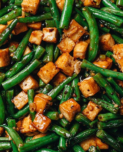Stir Fried String Beans With Tofu