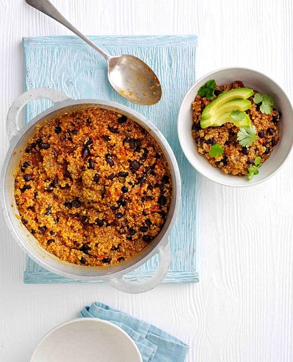 Quinoa and black bean chilli