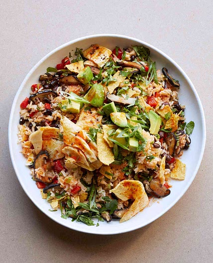 Vegetable and Black-Bean Fried Rice