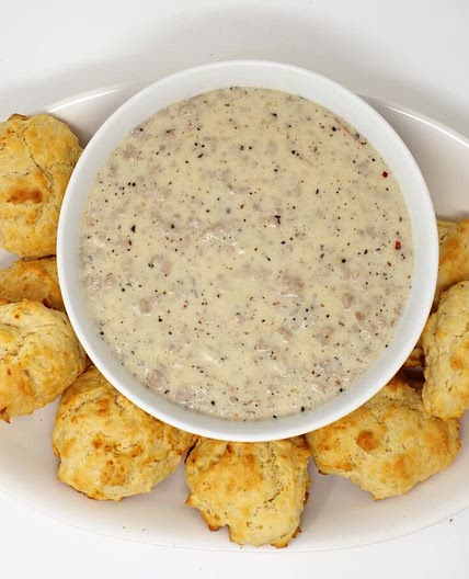Sausage Gravy and Biscuits