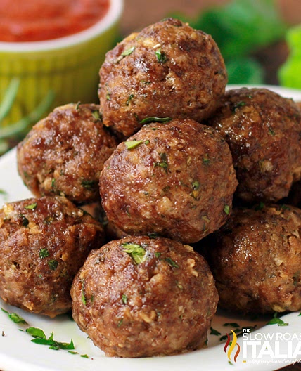 Oven Baked Meatballs + Video