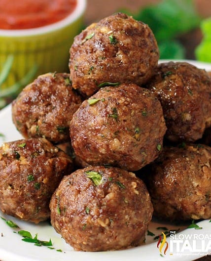 Oven Baked Meatballs + Video