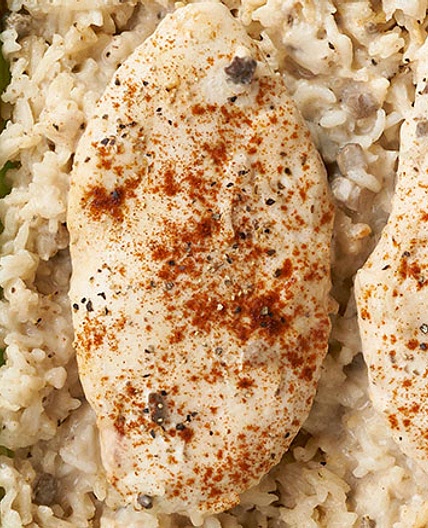 One Dish Chicken & Rice Bake