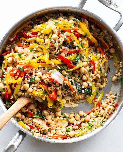 Chickpea & Farro Peperonata