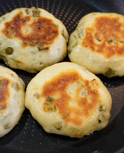 Chinese Scallion Pancakes (Extra Easy No Kneading Cong You Bing)