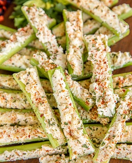 Italian Cream Cheese Stuffed Celery