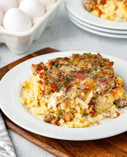 Amish Breakfast Casserole With Cottage Cheese