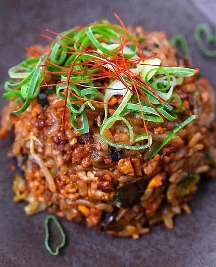 Yakimeshi (Japanese Fried Rice) with Pork and Miso