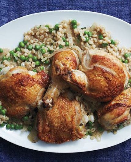 Garlic Chicken with Barley