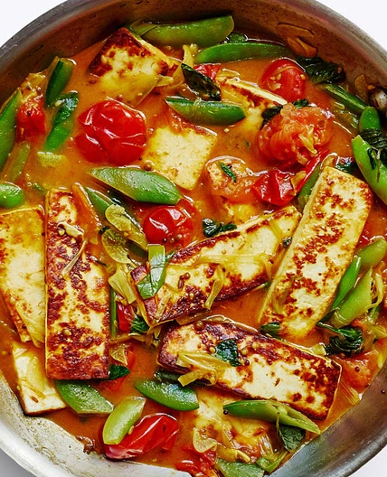 Paneer With Burst Cherry Tomato Sauce
