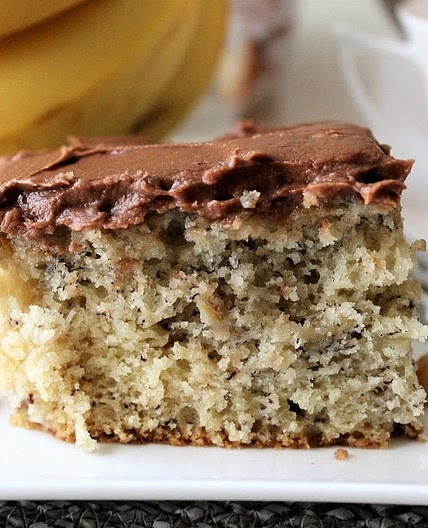 Best Banana Cake with Chocolate Icing Recipe