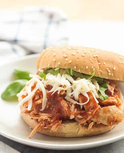 Slow Cooker Italian Chicken Sandwiches